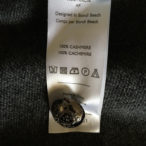 BANJO & MATILDA 100% Cashmere Double Breasted Sweater XL - Picture 6 of 6